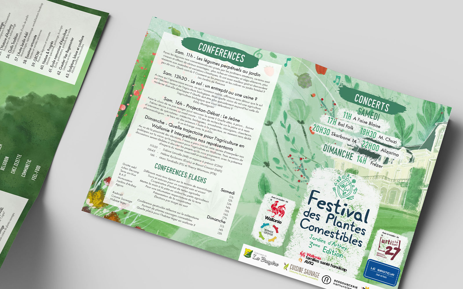 BL-Graphics - Festival des Plantes Comestibles - dépliant 2019